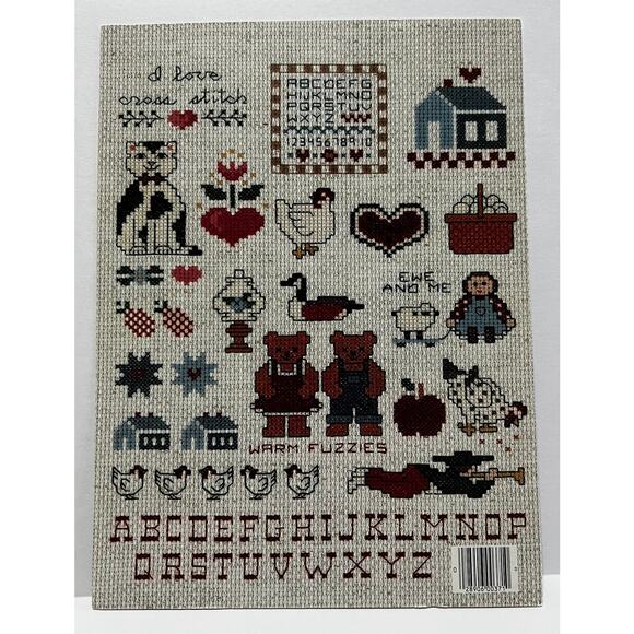 VTG Leisure Arts Cross Stitch Design Book-Country Caboodle Mini Series #1 - Picture 2 of 3